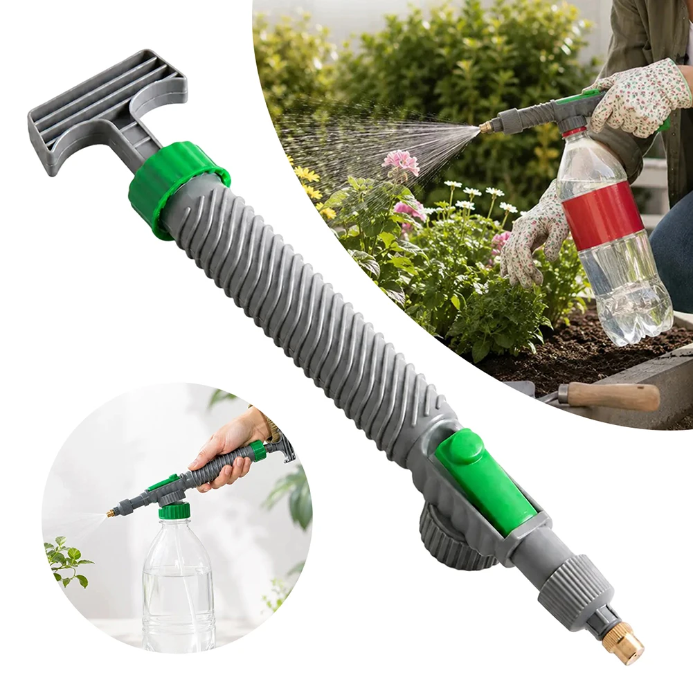 High Pressure Air Pump Manual Sprayer Adjustable Drink Bottle Spray Head Nozzle Garden Watering Tool Sprayer Agriculture Tools