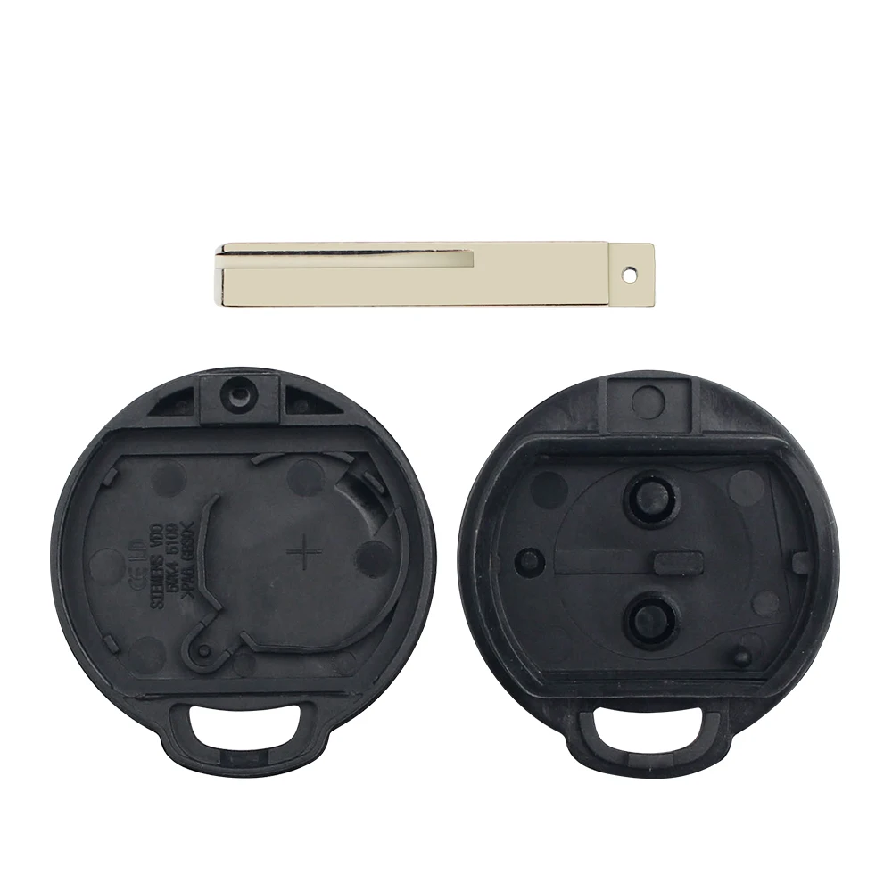 KEYYOU – coque de rechange pour voiture, 2 boutons, lame vierge non coupée, pour Mitsubishi Colt, wario, Carisma, Spacestar