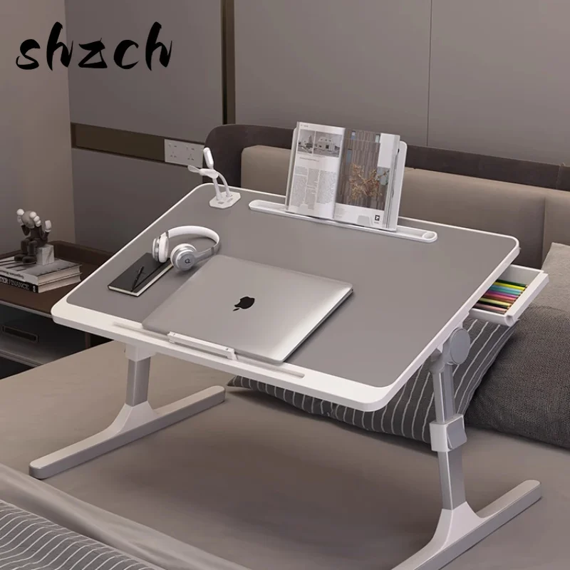 

Mesa de cama plegable multifunción de altura ajustable, escritorio portátil para ordenador portátil, mesa de estudio, escritorio