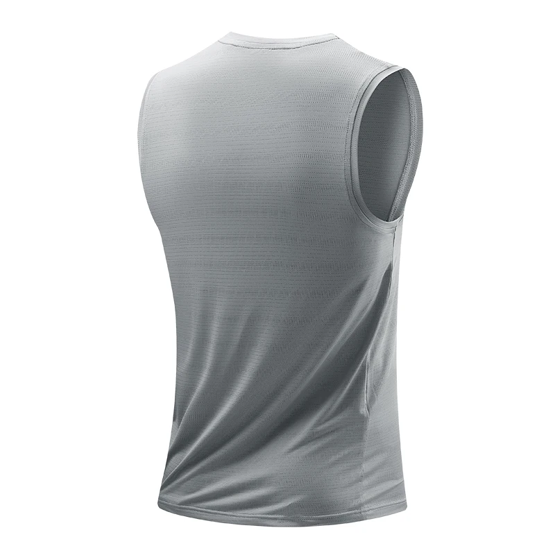 CHRLCK Men's Running Vest Quick Drying Gym Tank top Men Fitness Sleeveless Shirt Male Mesh Breathable Fitness Sports Vest