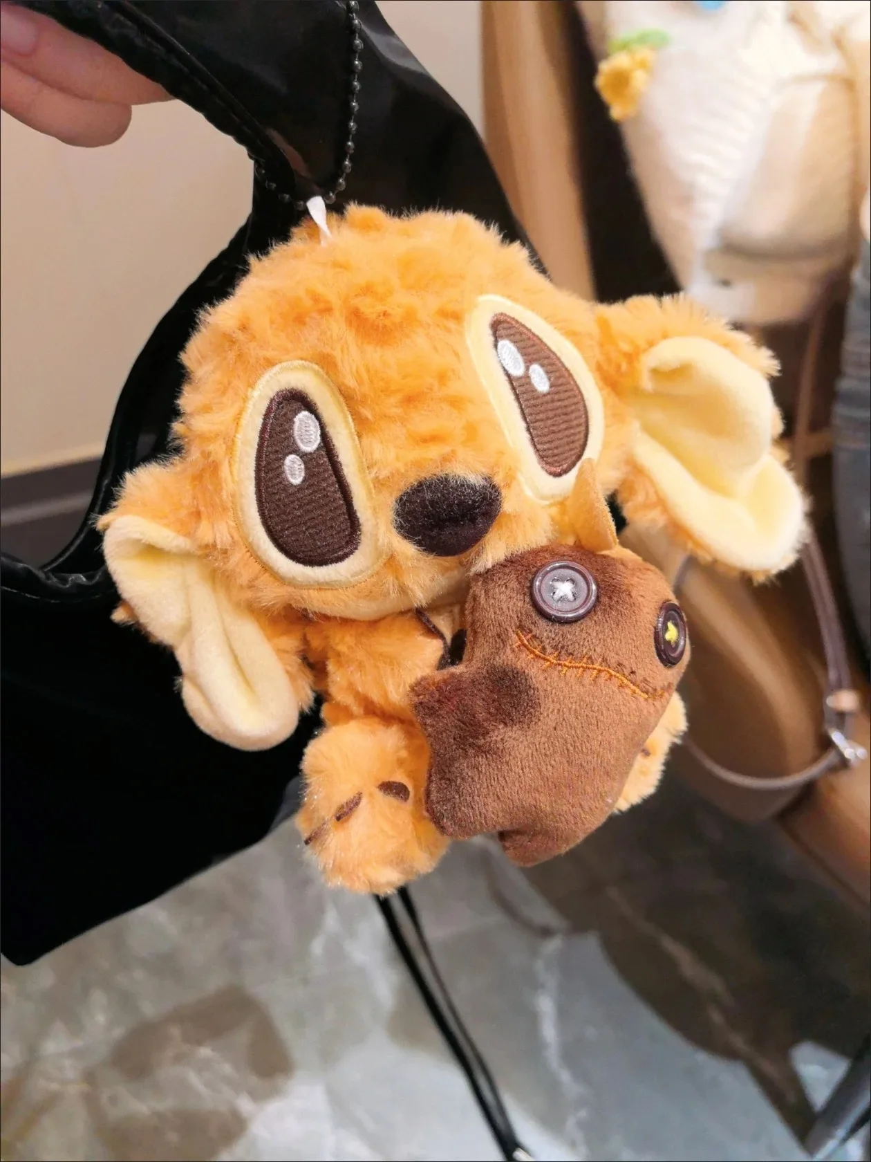 

My Cute Middle Golden Stitch Super Soft Fluffy Stuffed Toy Cute Cartoon Figure Travel Companion Gift for Fans Lovers
