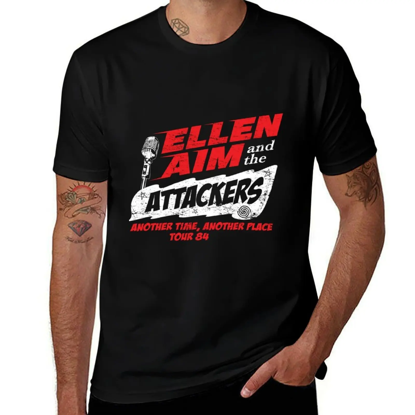 Ellen Aim & the Attackers T-Shirt Sports Casual Short Sleeve Cotton Tee T-Shirt