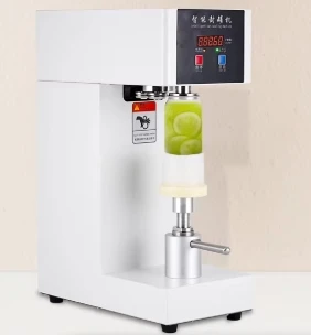 For  Electric Driven Semi-Automatic Beverage Can Sealing Machine Aluminum Can Sealer for Coffee Soda Tin Cup Bottle Foil