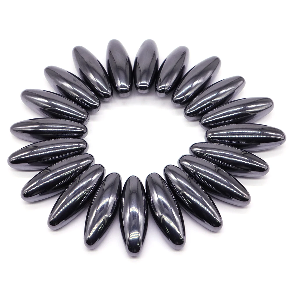 Magnetic Rugby Ball Tumbled Stones Therapy Relief Toy Oval Magnet Beads Set Health Care Ferrite Massager Hematite Home Decor