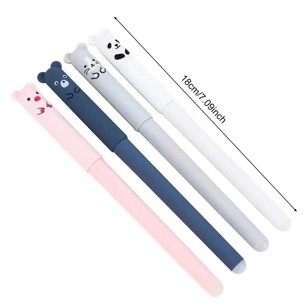 4Pcs Erasable Gel Pen Set Black Blue Ink 5.9 Writing Drawing Pens