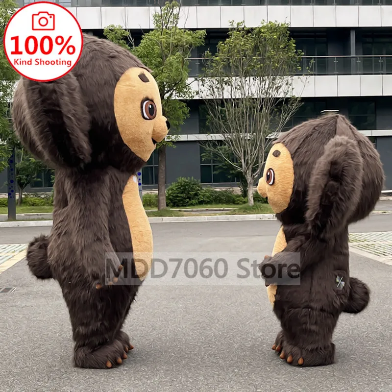 Cheburashka 풍선 의류, 거대한 봉제 인형 역할 놀이 파티 공 마스코트 의류, 큰 귀 차부, 2m, 2.6m, 3m 