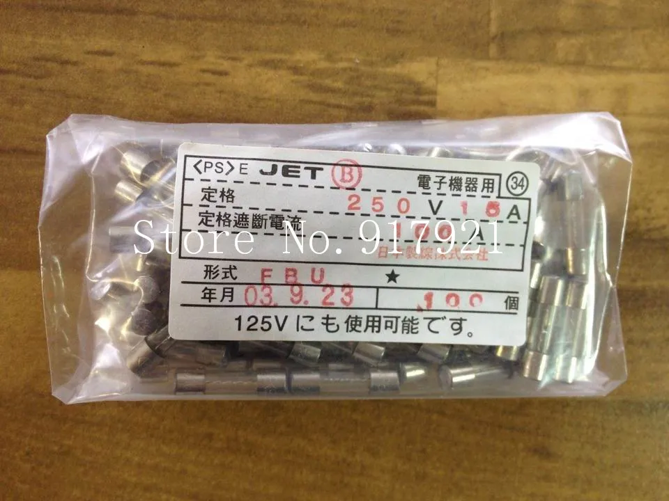 [ZOB] Imported Japanese JET FBU 5X20 15A 250V FUSE   original explosion-proof glass  --200pcs/lot