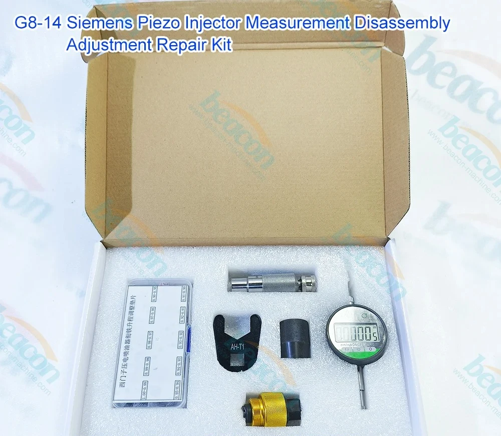 Common Rail Injector Tester Piezo Injection Measurement Disassembly Tool Repair Kit Armature Lift Adjustment Shim