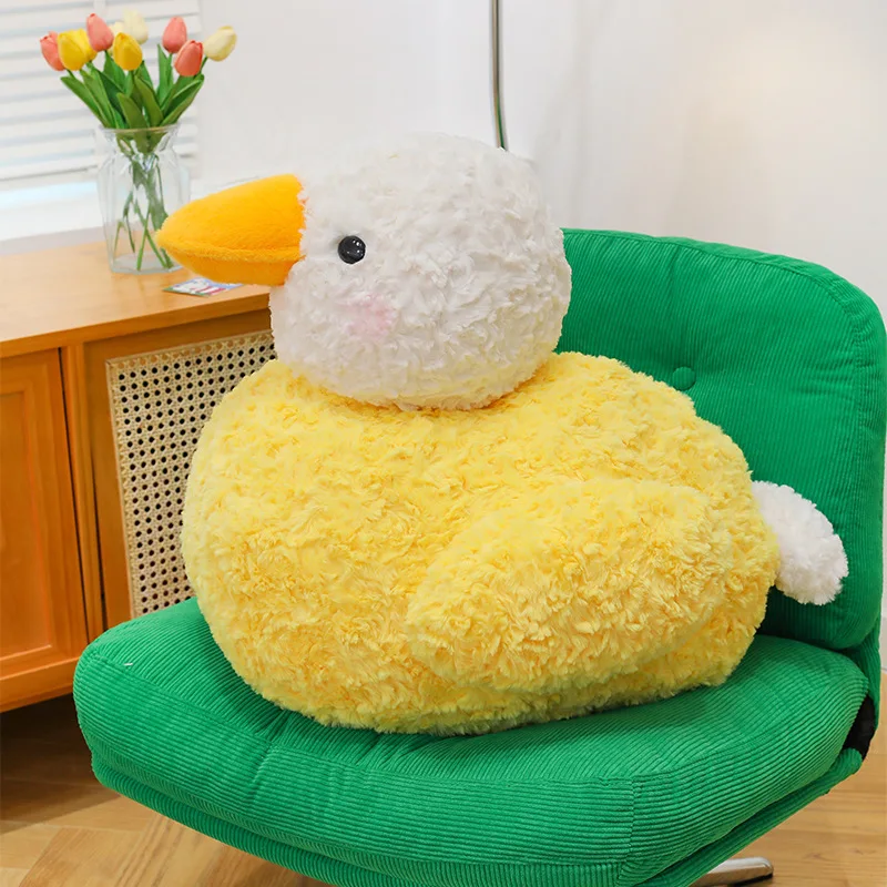 かわいい黄色いアヒルのぬいぐるみ、柔らかい赤ちゃんアヒルの抱き枕、子供の誕生日プレゼントに最適です。