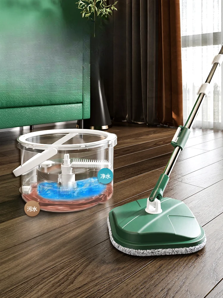 

Rotating mop for household cleaning and separation 2024 new model, no hand washing, automatic spin drying