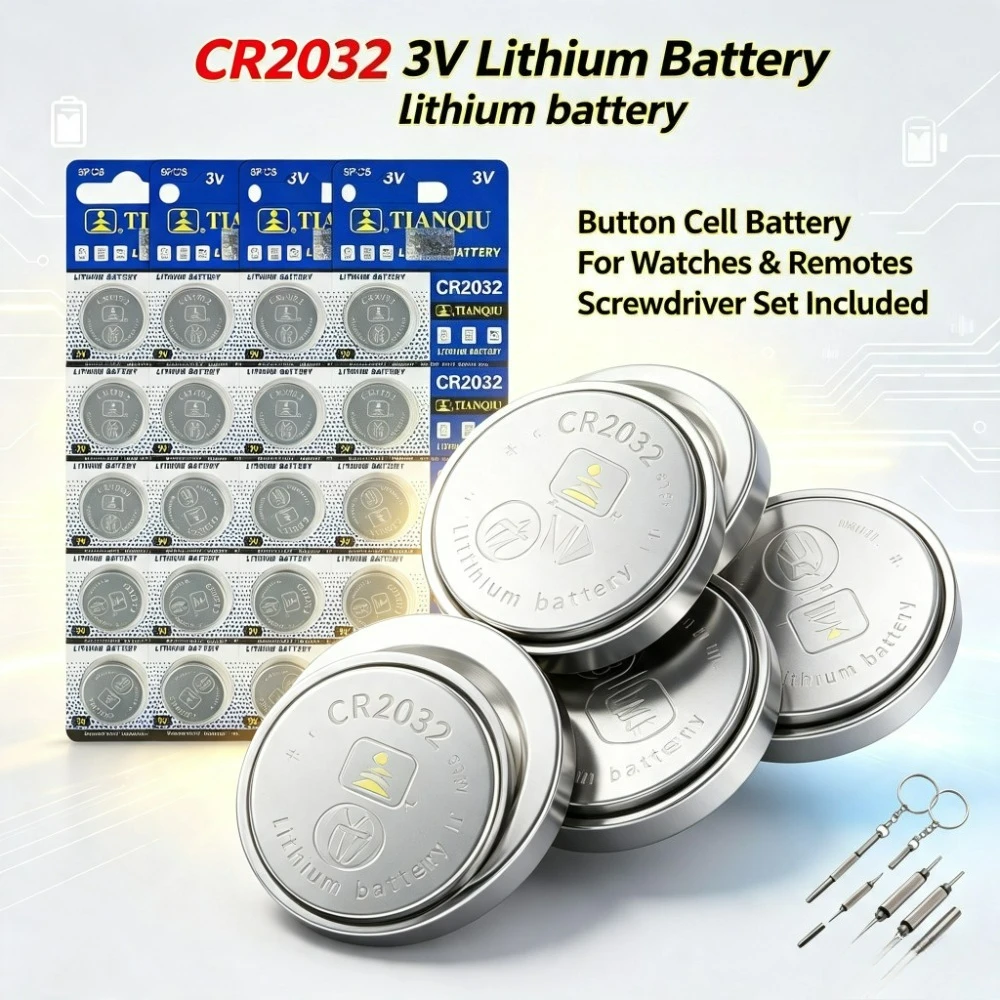 2-50pcs CR2032 Battery DL2032 ECR2032 BR2032 2032 CR 2032 3V Lithium Button Cell Coin Battery Long Lasting for Watch Remote
