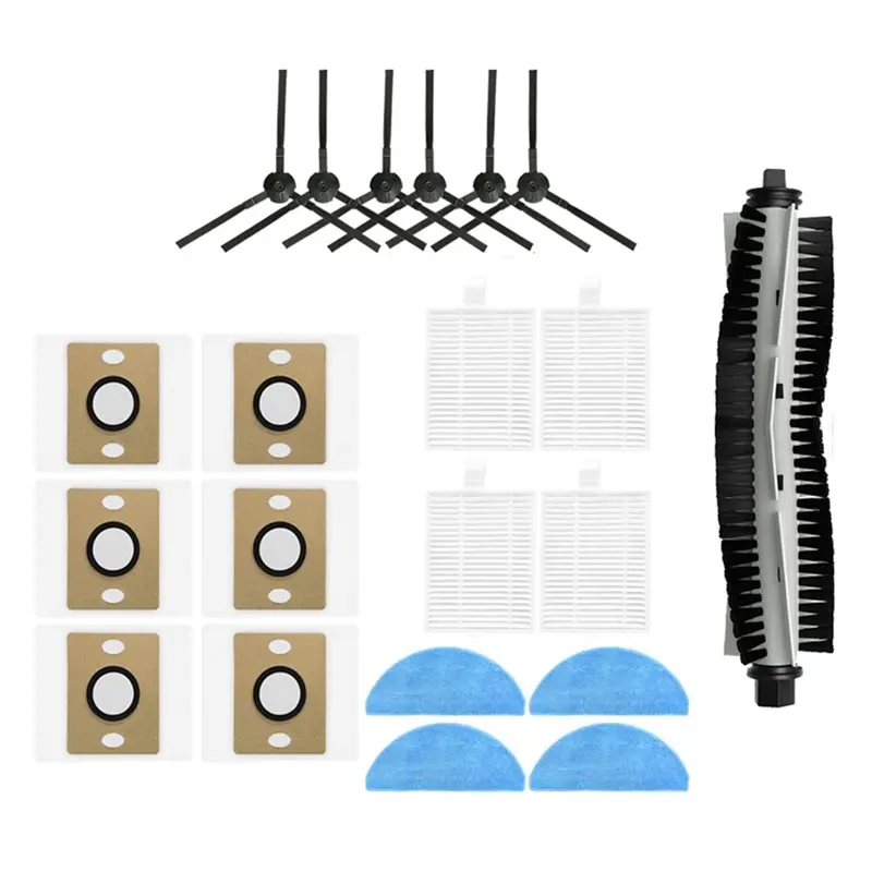 【home-essential】main-roller-brushes-side-brushes-filter-mop-cloth-dust-bag-21pcs-for-ilife-a30-pro-vacuum-cleaner-spare-parts