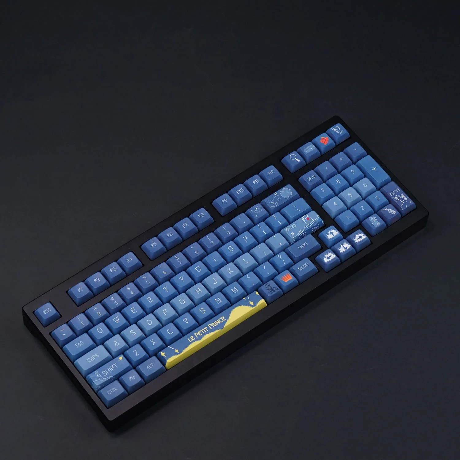 PBT Little Prince Tema Keycap, XDA Altura, Cinco-Sided Processo de Sublimação, Adequado para Teclado Mecânico, DIY, 126-Key