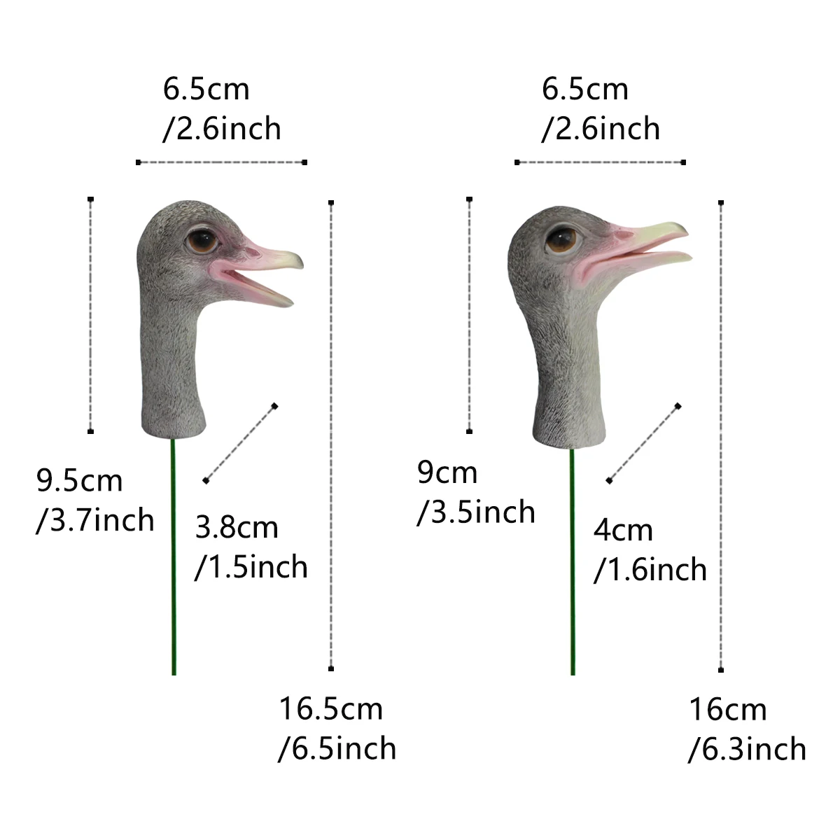 1pc Funny Ostrich Head Chicken Statue,Indoor and Outdoor Flower Pot Decoration - Add Fun and Whimsy to Your Garden with This Res