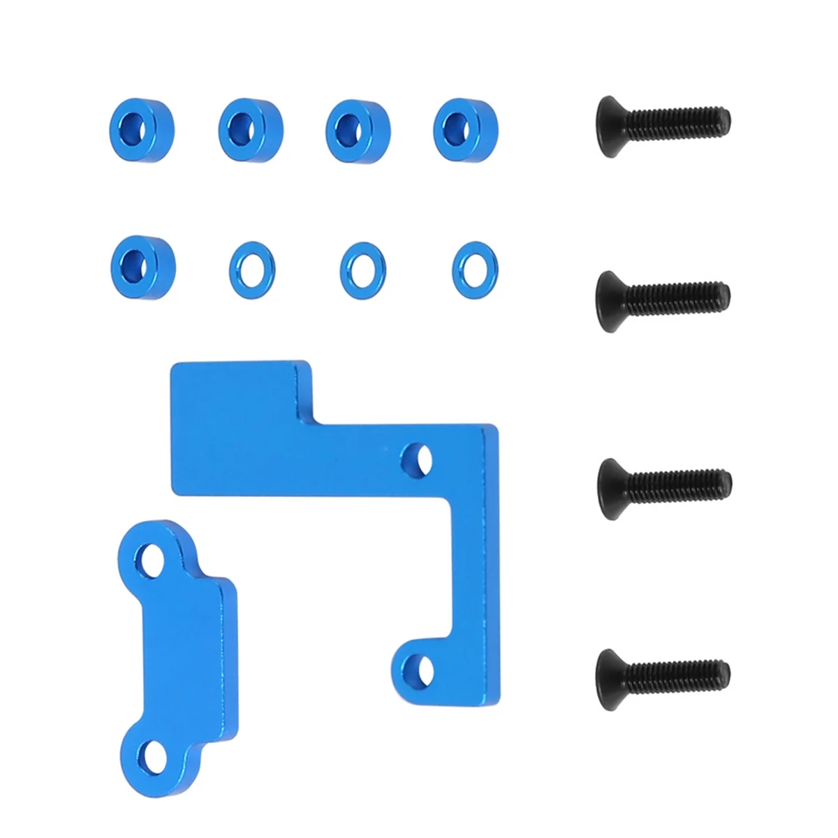 Novo kit de suporte de eixo de atualização de carro RC para 1/10 Tamiya TT02 TT02B Peças de atualização de carro RC azul