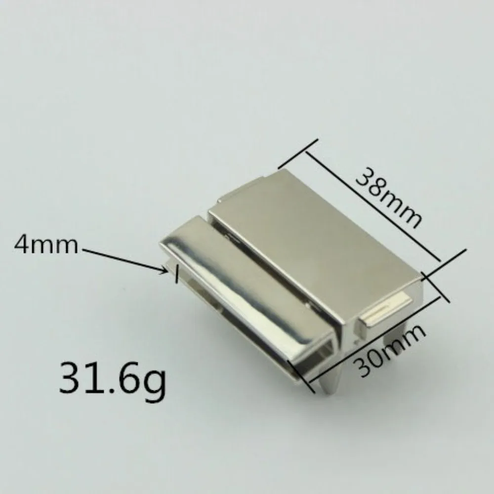 Zinc Alloy Bag Lock New Rectangular Lightweight Pocket Lock Press To Unlock Durable Lock Buckle DIY