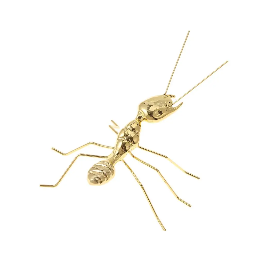 Solid Metal Ornament Alloy Gold Ant Figurine Home Decor 9cm*6.5cm*5.5cm Mini Ornament Mini Ant Figurine For Desktop Decor