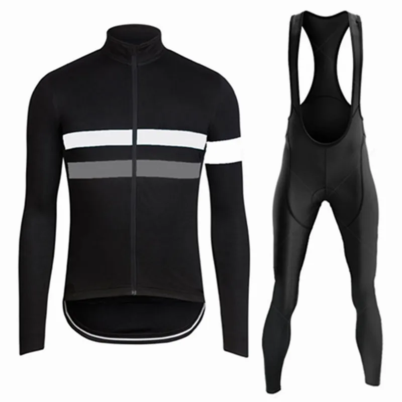 2024 New Autumn Long Sleeve Bib Pants Cycling Jersey Set Ropa Ciclismo Bicycle Clothing Bike Jersey Uniform Men Clothe