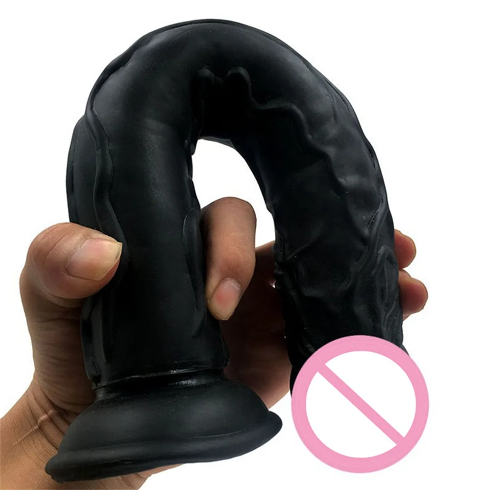 13.8 Inch Super Long Dildo Realistic Huge Big Black Anal Dildo with Suction Cup 5CM Thick Dick Big Cock Adult Sex Toys For Women