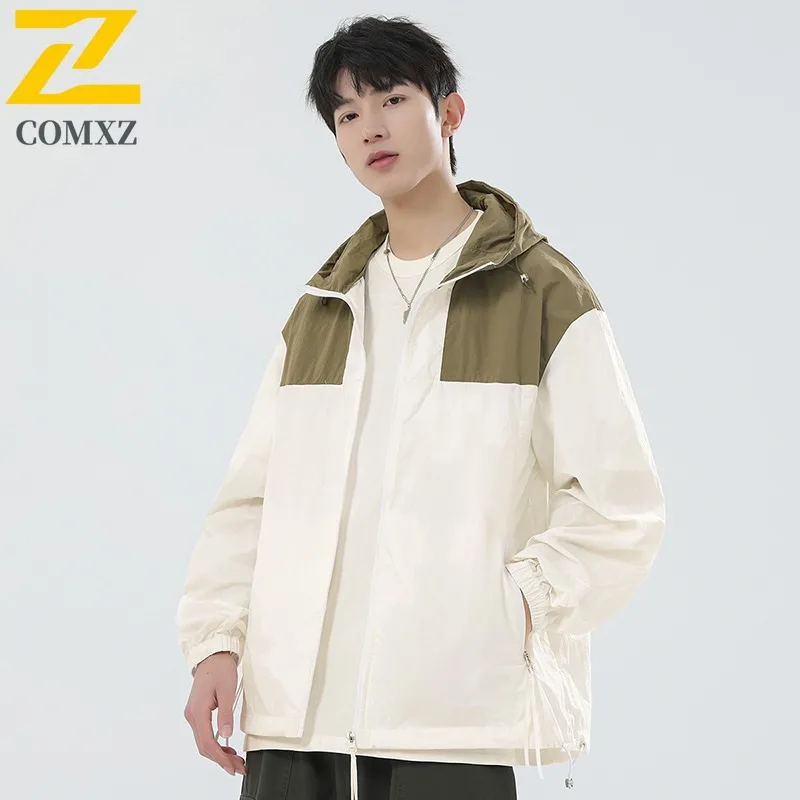 سترة رجالية ممتازة للحماية من الأشعة فوق البنفسجية للاستخدام الخارجي بعامل حماية من الأشعة فوق البنفسجية 50+ معطف جلد خفيف الوزن للغاية وسريع الجفاف وقابل للتحويل مع تقنية التبريد الذكي 2025