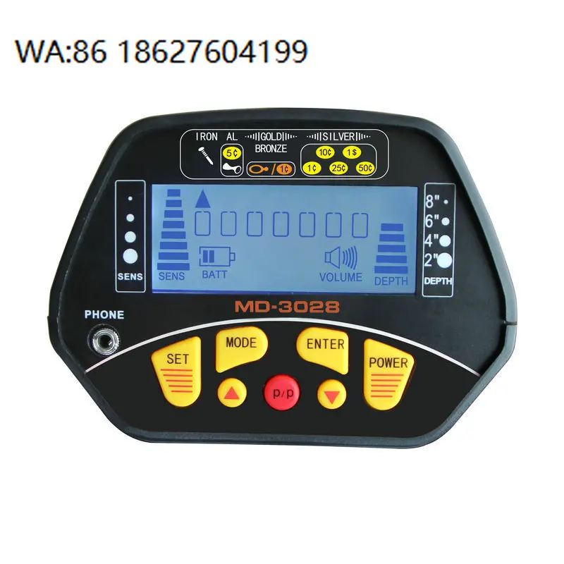 220mm Waterproof Coil Metal Detector 18cm Sensitivity Gold Silver Jewelry Detector CE Certified MD3028