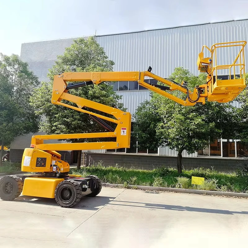 Diesel Articulated Boom Lift Truck Mounted 14m 16m Lift Aerial Elevated Work Platform with CE Certification Customized
