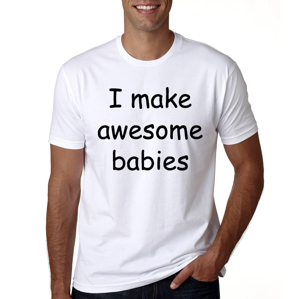 I Make Awesome Babies Proof Funny Family Matching Clothes Dad Tshirt BabyRompers Gift for A New Daddy on Father\'s Day