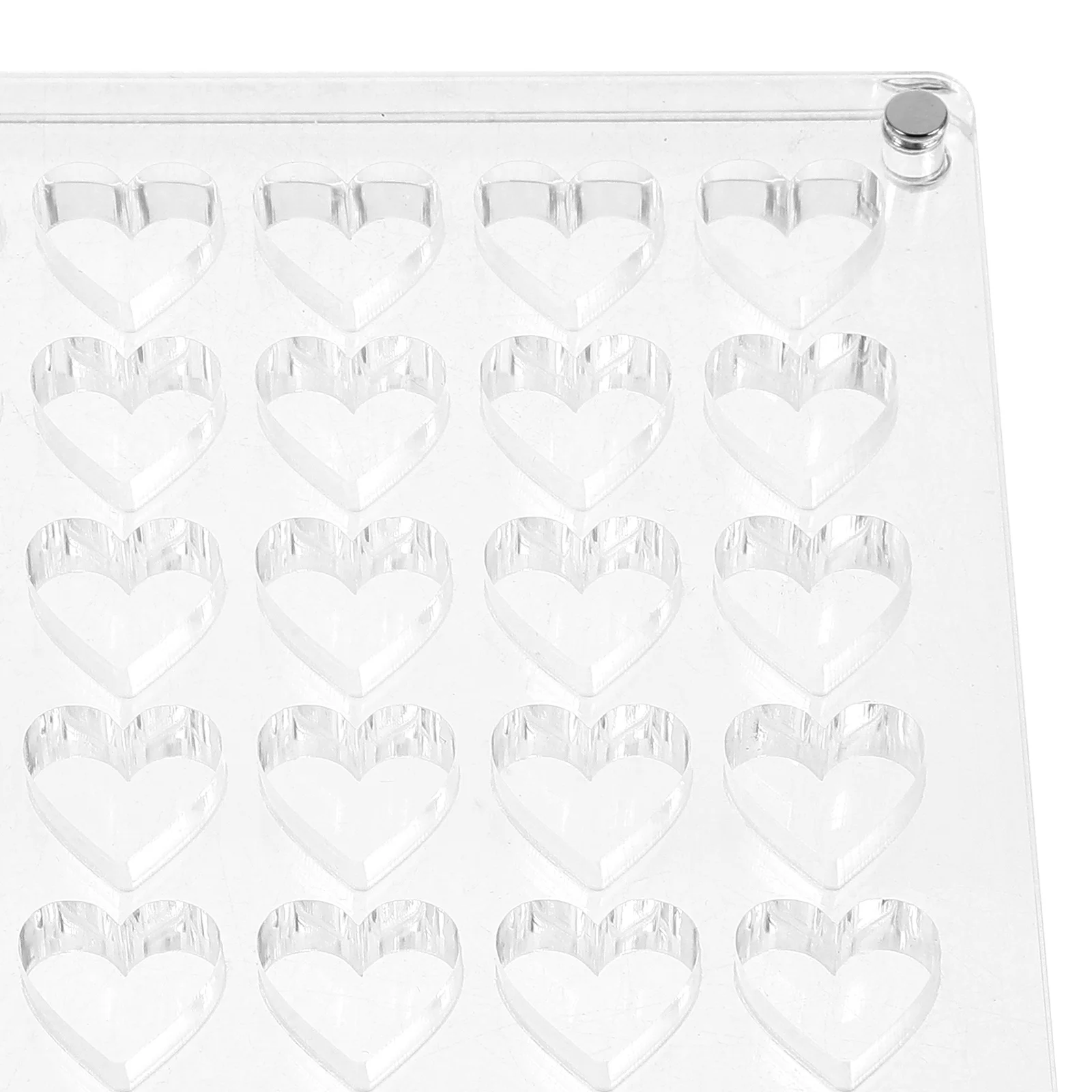 

Acrylic Seashell Display Box Heart Grid Transparent Storage Case Mini Shell Organizer Jewelry Trinket Holder Specimen Display