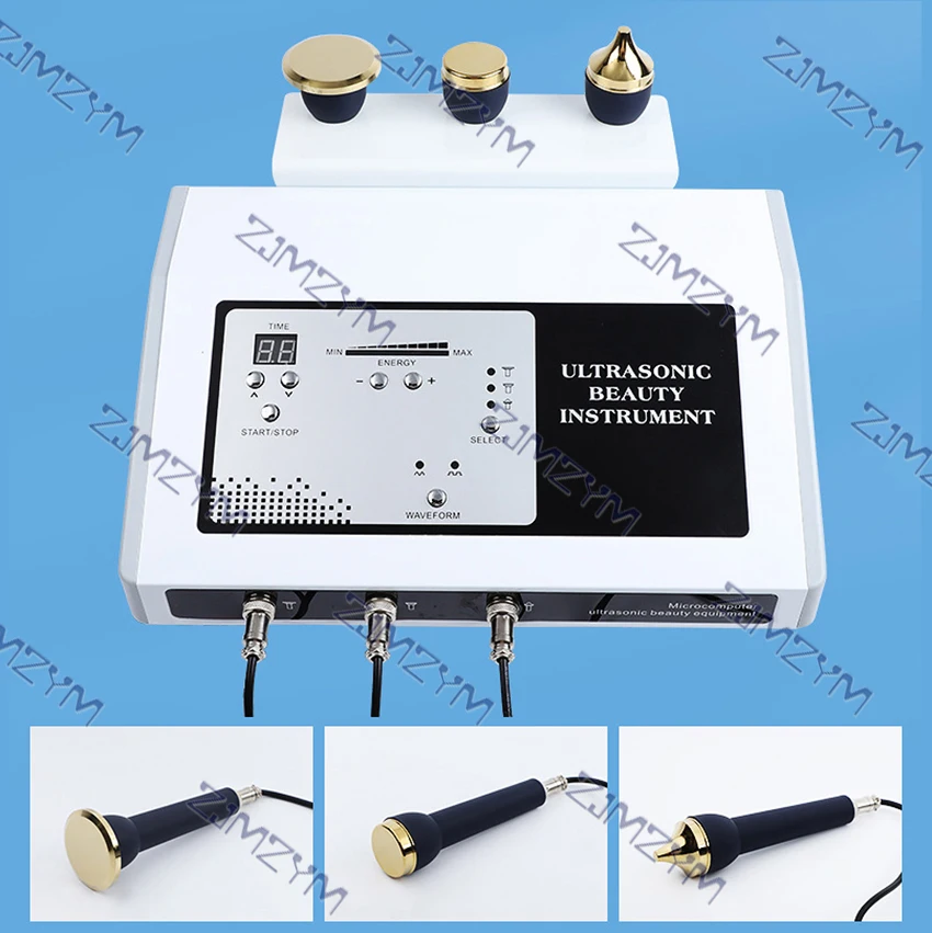 Draagbare ultrasone gezichtslift stimulator Schoonheidsinstrument 1 MHz behandeling Huidverzorging Gezichts-anti-aging gezichtsmassager