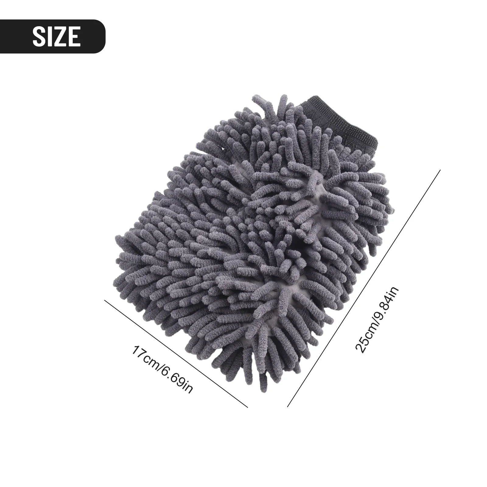 

Durable Car Wash Mitt Automotive Tools 2 In 1 Microfibre Noodle Glove Replacement Scrub Cleaning Sponge Ultra Soft