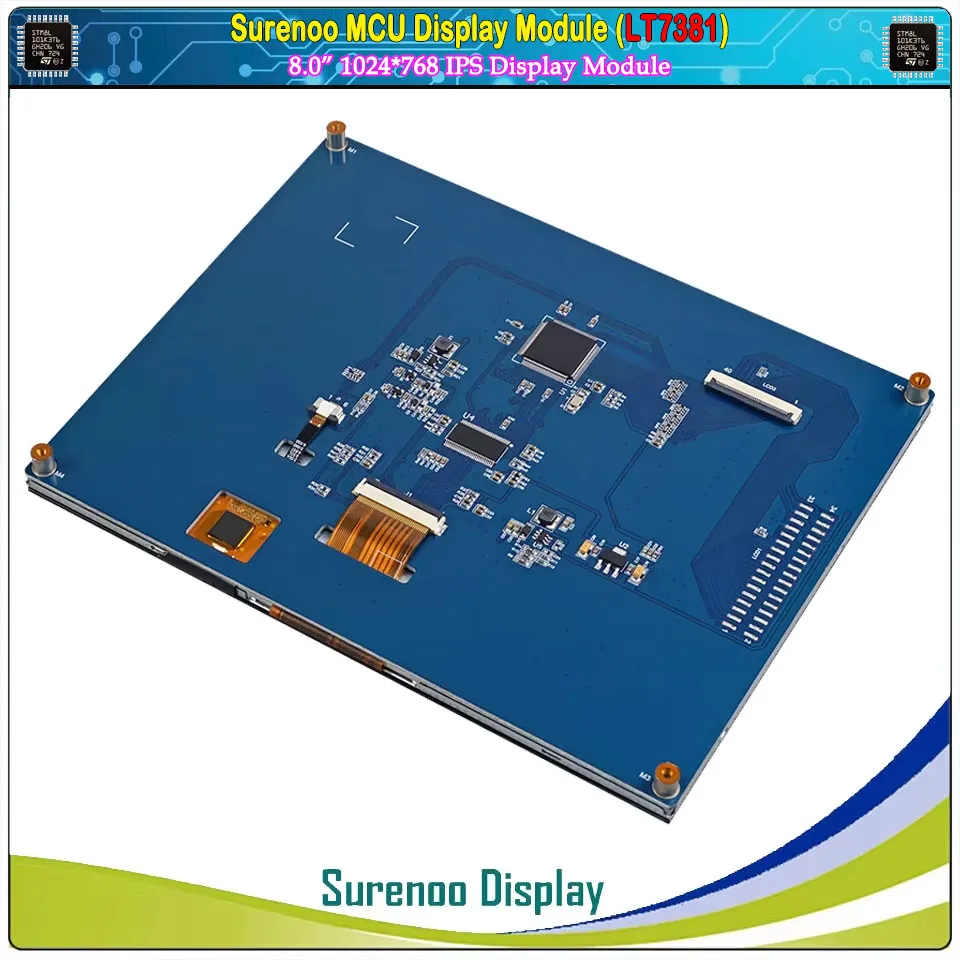 8.0" inch 1024*768 LT7381 MCU Parallel IPS TFT LCD Module Display Screen Monitor CTP Capacitive Touch Panel for Alientek STM32