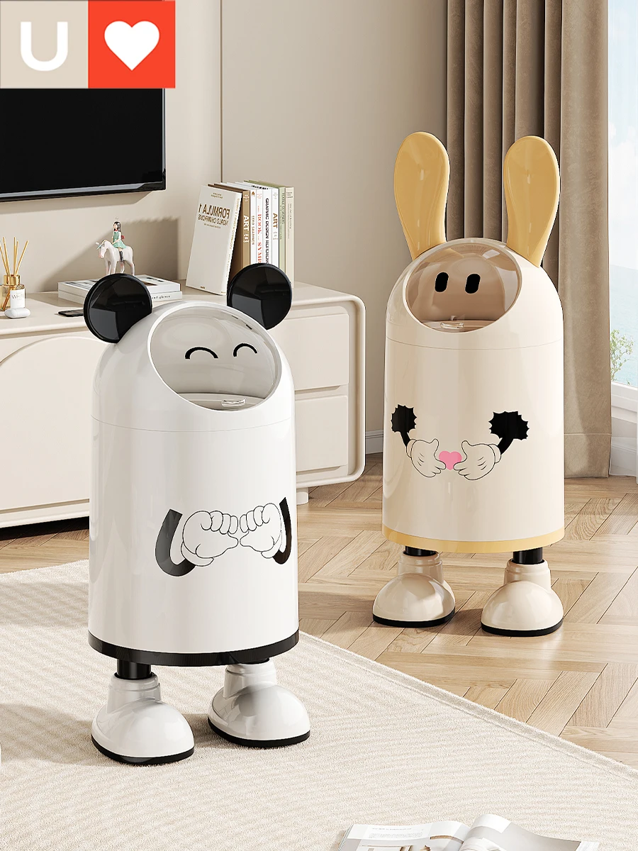 

Креативная большая емкость с героями мультфильмов для гостиной и спальни, домашнего использования, гигиеническая корзина для бумаг, мусорная корзина, материал PP