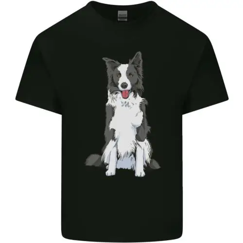 A Border Collie Mens Cotton T-Shirt Tee Top