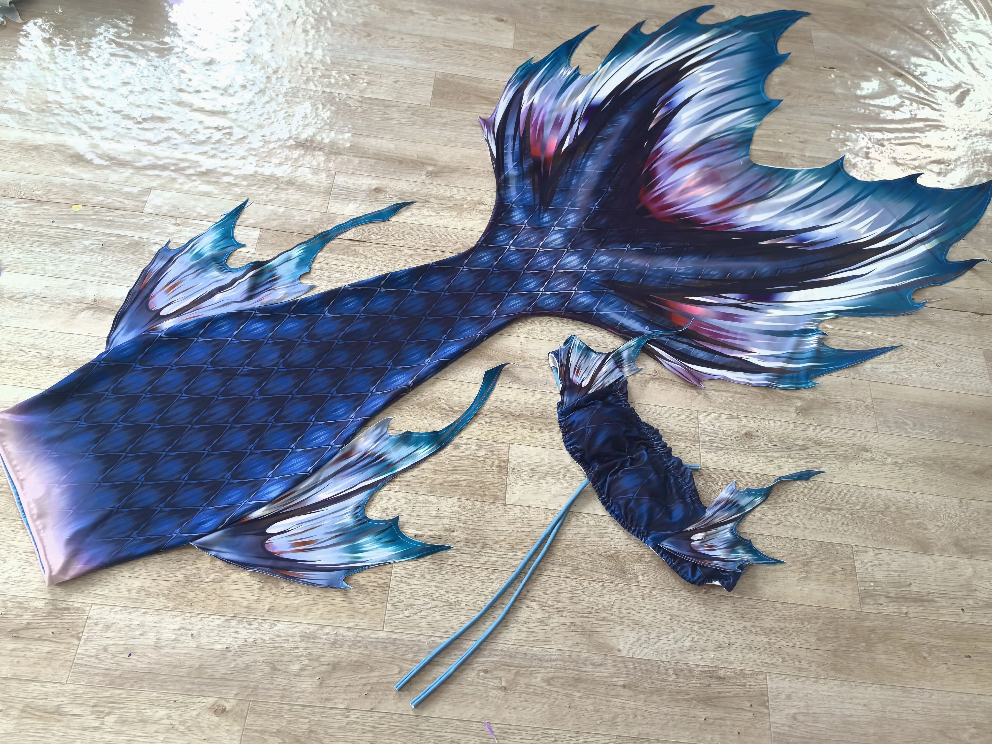 Rue のカスタマイズされた水族館マーメイドテール水着 HD フィッシュテール撮影ダイビングフリーダイビングマーメイドコスチューム