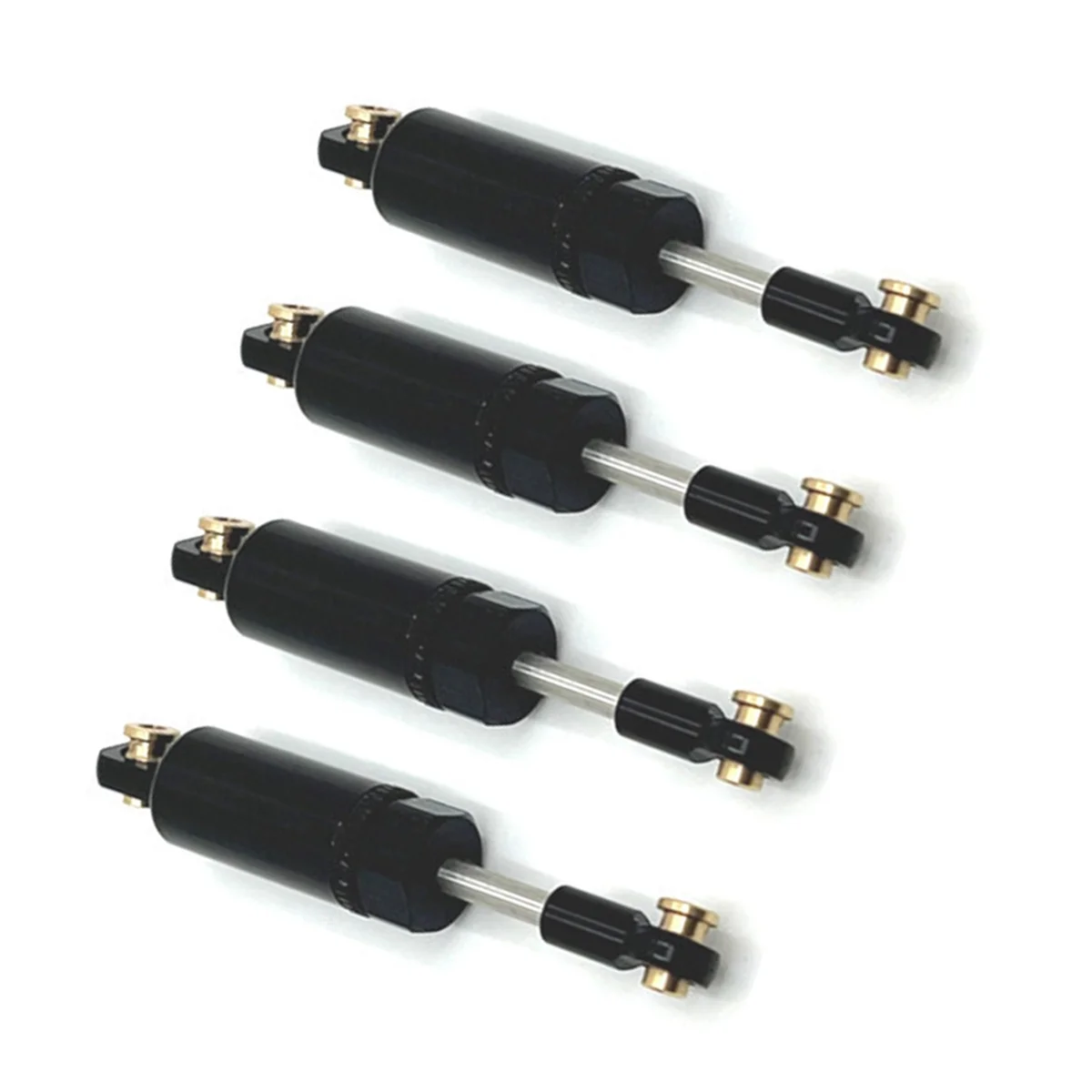 4PCS Ammortizzatore Idraulico per MN 1/12 D90 MN82 LC79 MN78 per WPL 1/16 C14 C24 C34 C44 RC Auto Aggiornamenti Parte Nero