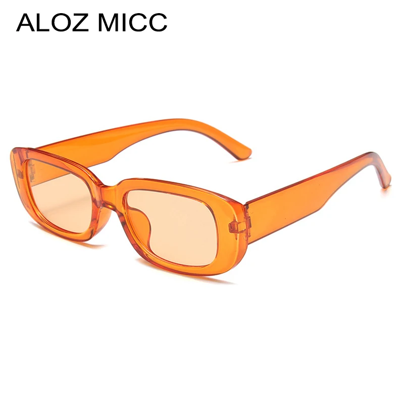 

Fashion Square Sunglasses Women Clear Ocean Lens Shades UV400 Men Punk Retro Orange Pink Sun Glasses