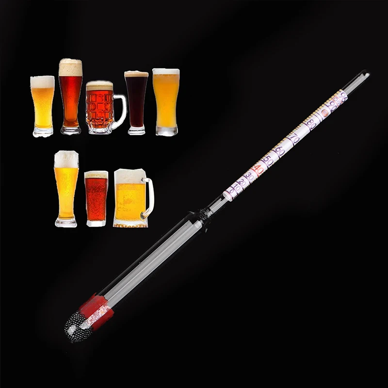 Household Alcohol Meter 0-96°Distillation Alcohol Machine Fermentation Brew Hydrometer Tester For Alcohol Meter Russian Version