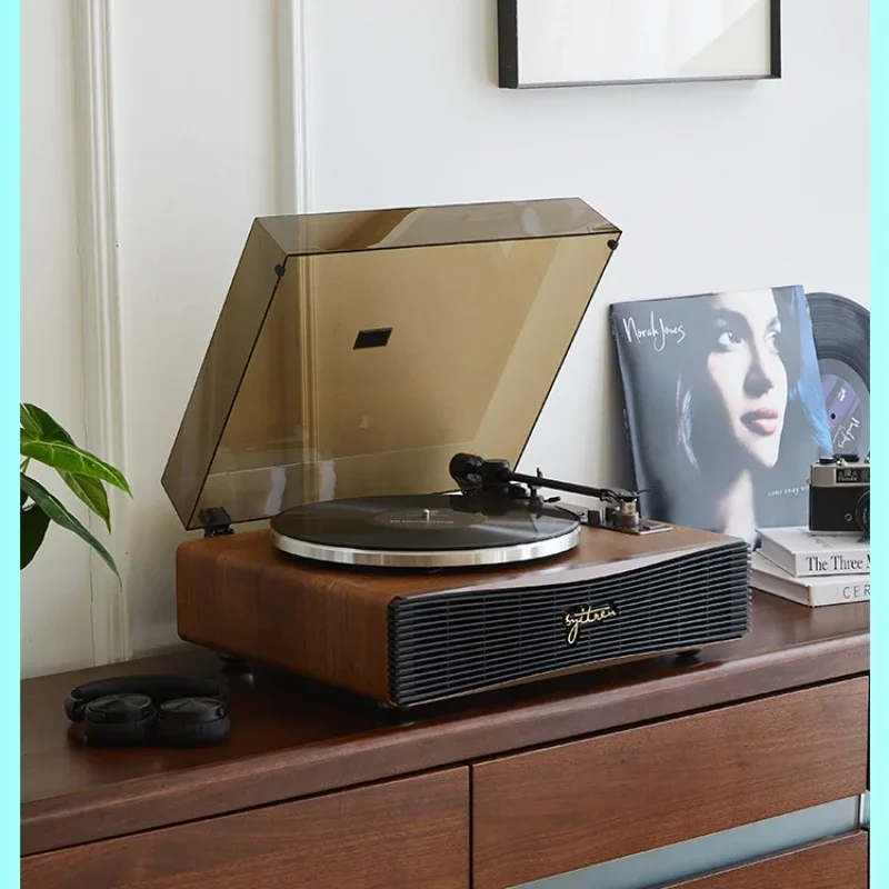Vinyl record player, gramophone, bluetooth audio, retro record player