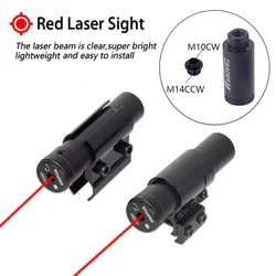 Taktischer Red Dot Laser Sight Zeiger für Pistolen gewehr 11mm/20mm Schiene Airsoft Zubehör Tracer Unit Spitfire 14mm ccw/10mm cw