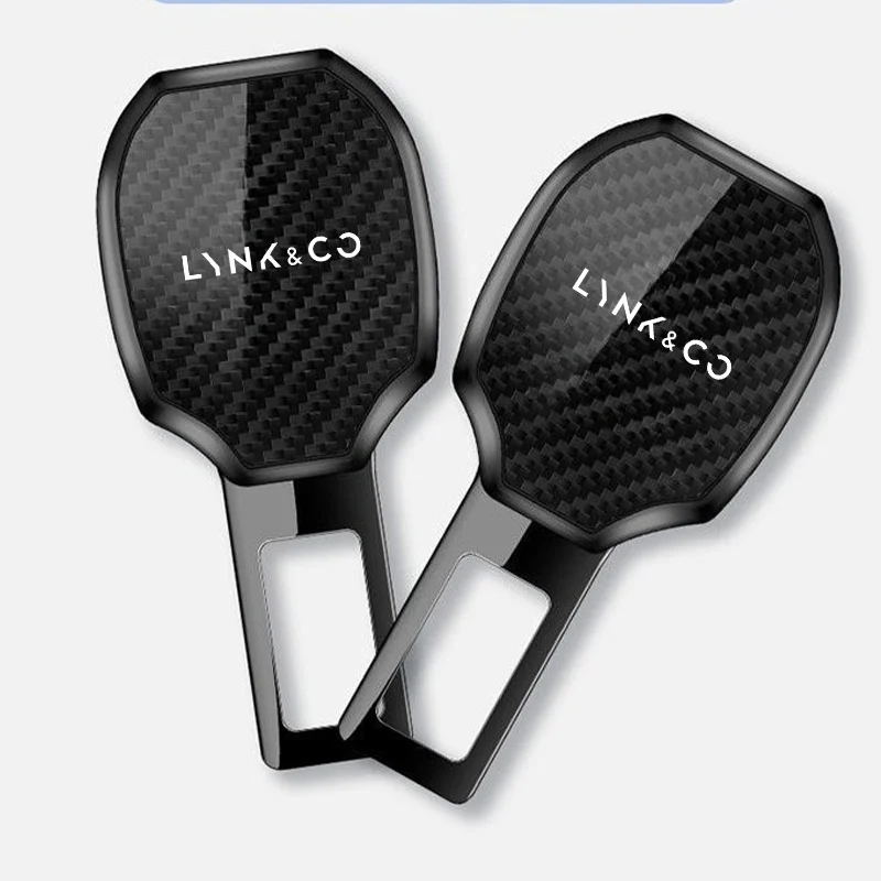 مقعد السيارة حزام كليب الكربون موسع قفل مشبك التوصيل اكسسوارات السيارات الداخلية ل LynkCo Lynk & Co 05 06 5 6 Lynk Co 05 06 01 1 03 #5