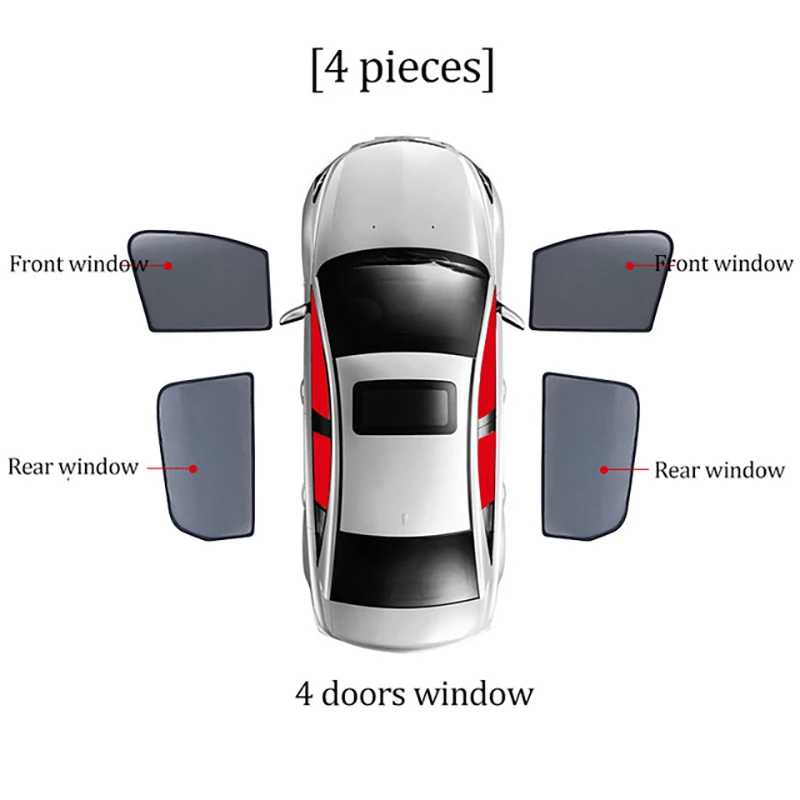 Voor Volvo XC40 XC40 2018-2022 2023 2024 Magnetische Auto Zonnescherm Voorruit Gordijn Achterzijde Baby raam Zonnescherm Vizier