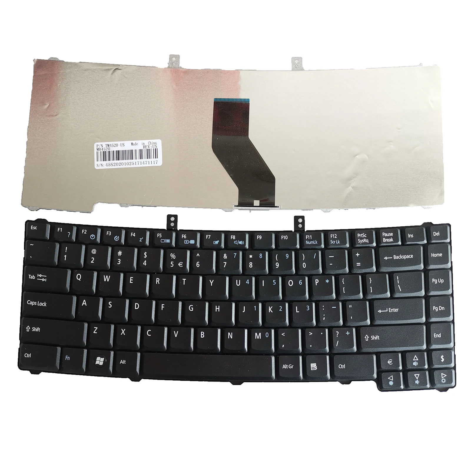 US Laptop Keyboard for ACER Extensa 4220 4230 4420 4630 5220 5620 TM4520 TM5710 9J.N8882.L0R NSK-AGL0R no pointer no backlight