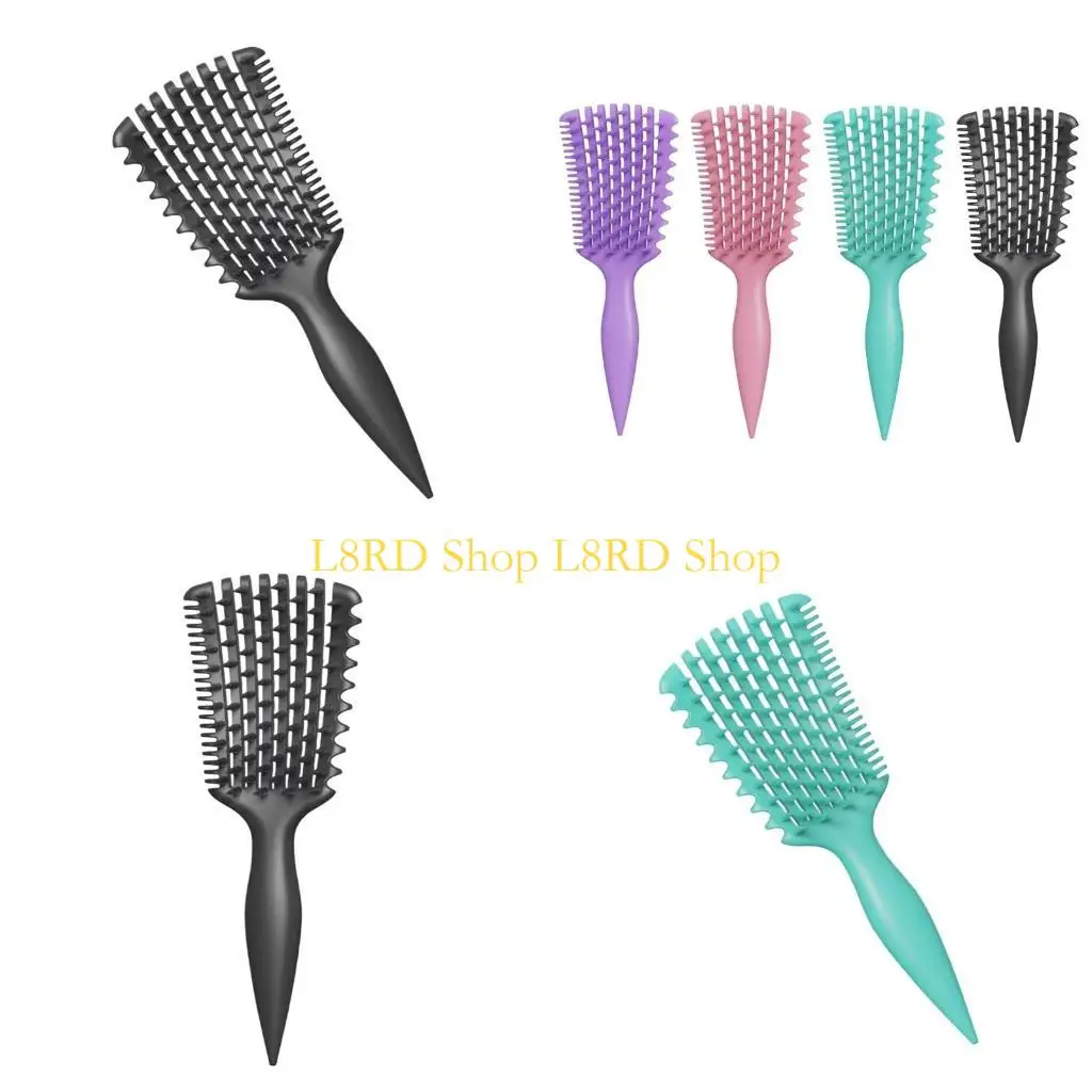 L8RD Detangling Hair Brush Detangler Brush Anti-static Hairbrush Easy to Use for Wet or Dry Hair Vented Hair Brush Unisex