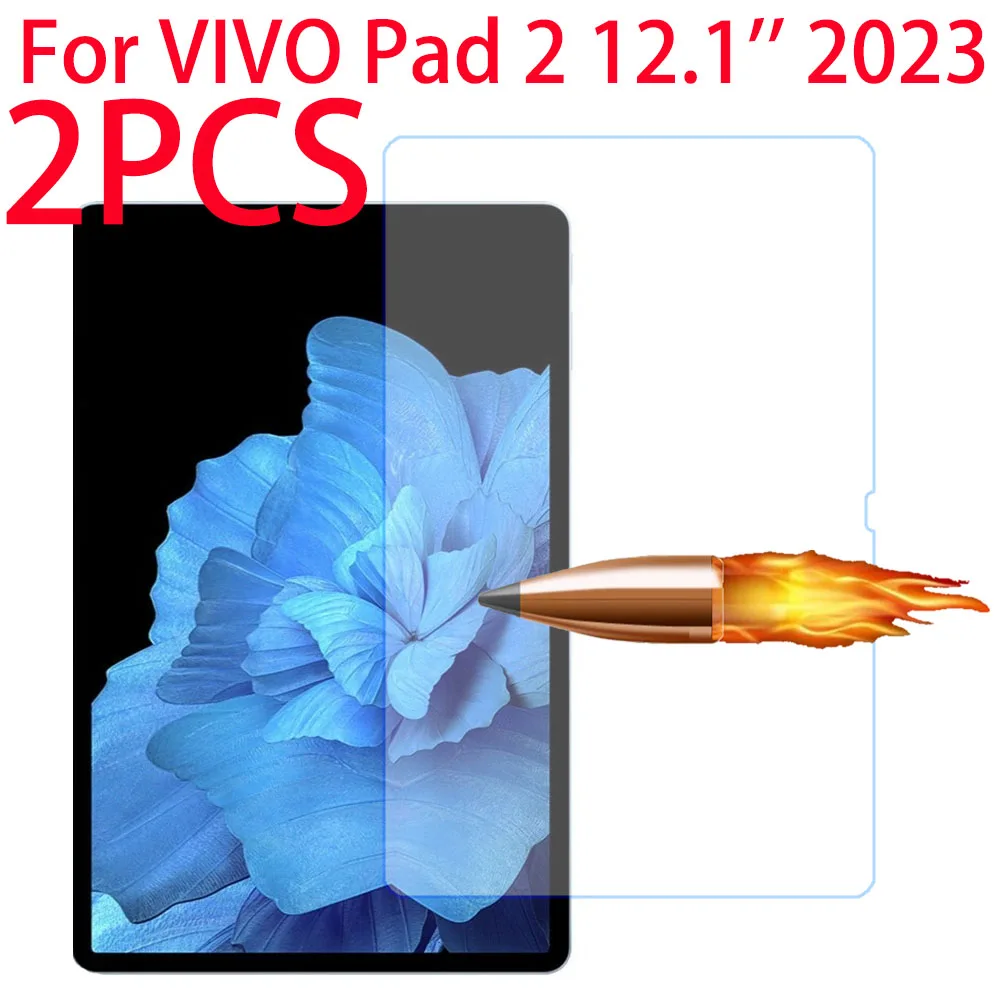 2PCS Tempered Glass Screen Protector For VIVO Pad 2 12.1 inches 2023 Tablet Protective Film Glass Guard For VIVO Pad 2 12.1