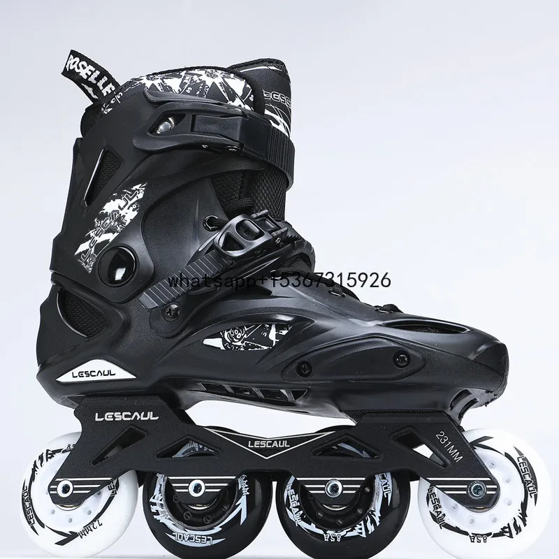 Adult  Professional Slalom  Inline Skates with 4 Wheels CNC Frame and Durable Impact Resistant Shoe Shells for Men and Women