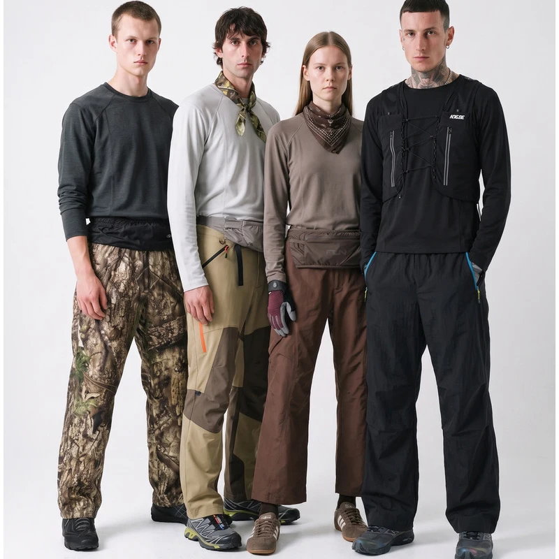 Men's Faux Cashmere Thermal Long Sleeve T-Shirt – Soft & Warm Outdoor Base Layer with Ergonomic Panel Design for Autumn 2026