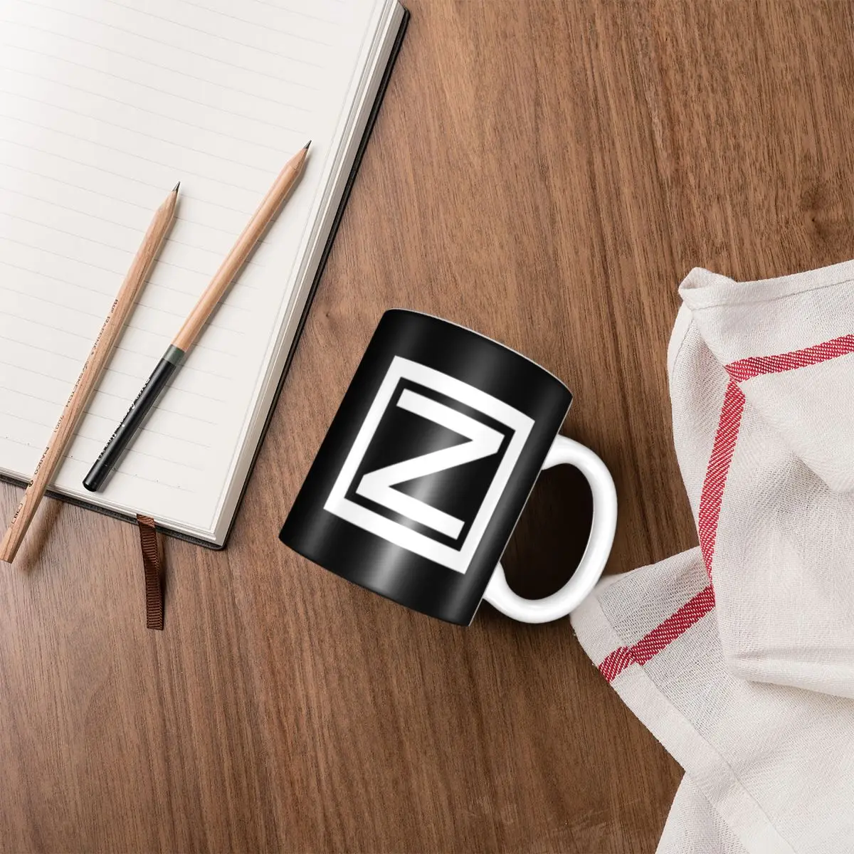 Letter Z Russian Z Gift Mugs for Women Men Kawaii Coffee Cup Present for Office