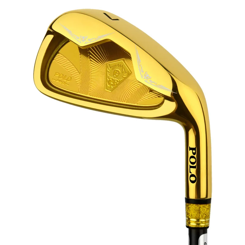 Gold Golf Club Beginner's Practice Club Putter Right Dexterity Stainless Steel Head