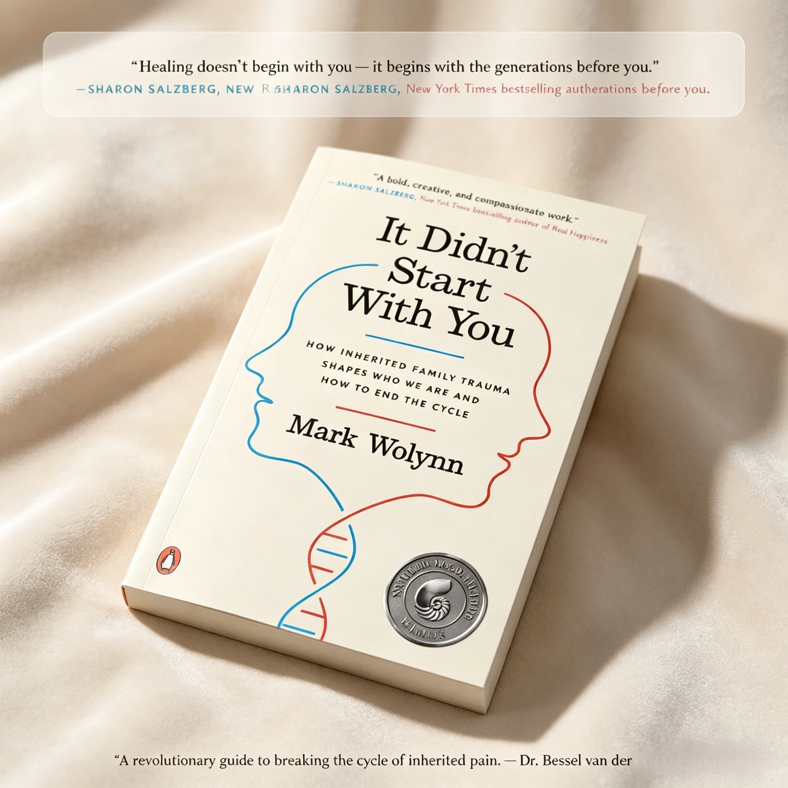 No comenzó con usted, de Mark Wolynn, libro en inglés sobre psicología del trauma familiar heredado y autoayuda