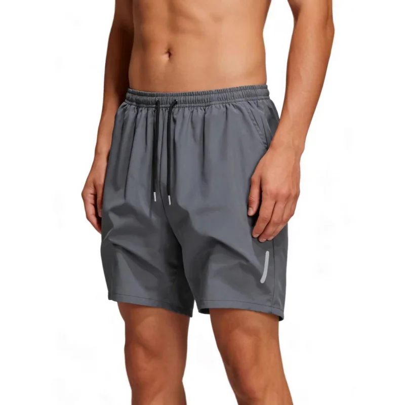 2026 Summer New Men's Ice Silk 5-Inch Athletic Shorts, Breathable and Refreshing, Loose Fit, Versatile Pants for Fitness Leisure